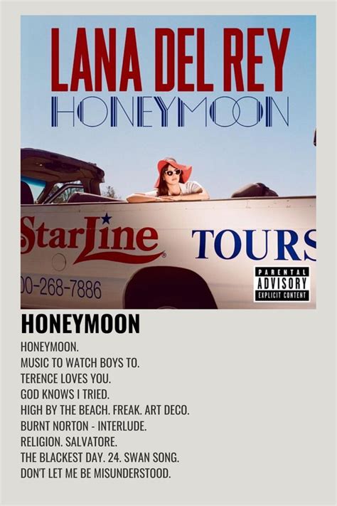 honeymoon lana del rey album song list